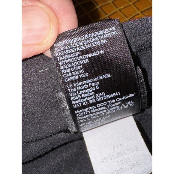 The North Face Full Zip Fleece Explorer Jacket Girls L 14/16 Purple Black READ - Picture 4 of 15